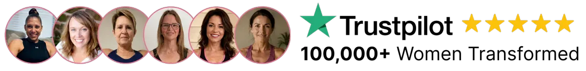 100,000+ women transformed — rated five stars on Trustpilot