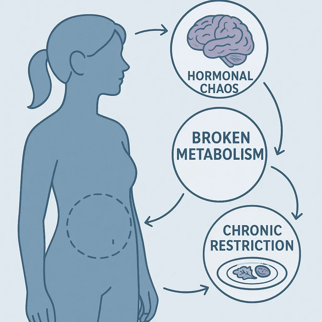 Hormonal chaos, broken metabolism, and chronic restriction cycle